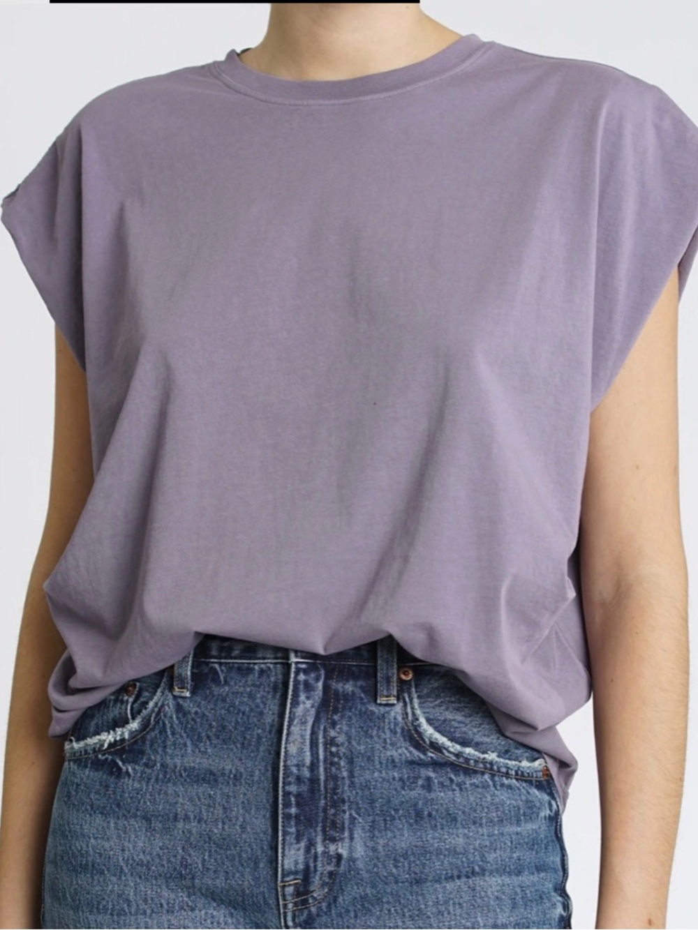 NWT Pistola Trina Tee  Lilac Smoke  Crewneck muscle Tee XS, S, M
